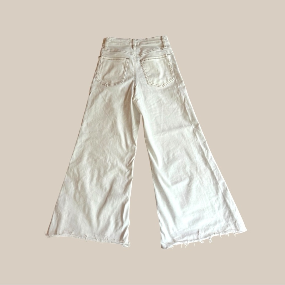 Frame Denim White Wide-Leg Palazzo Jeans - Picture 2 of 3